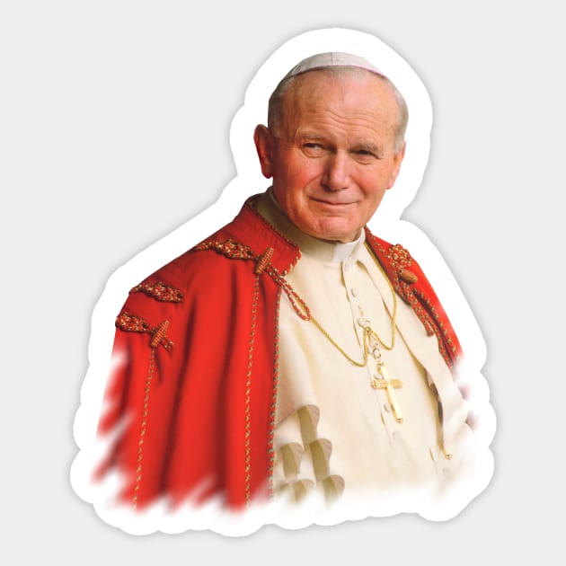 Saint John Paul II Sticker by alinerope